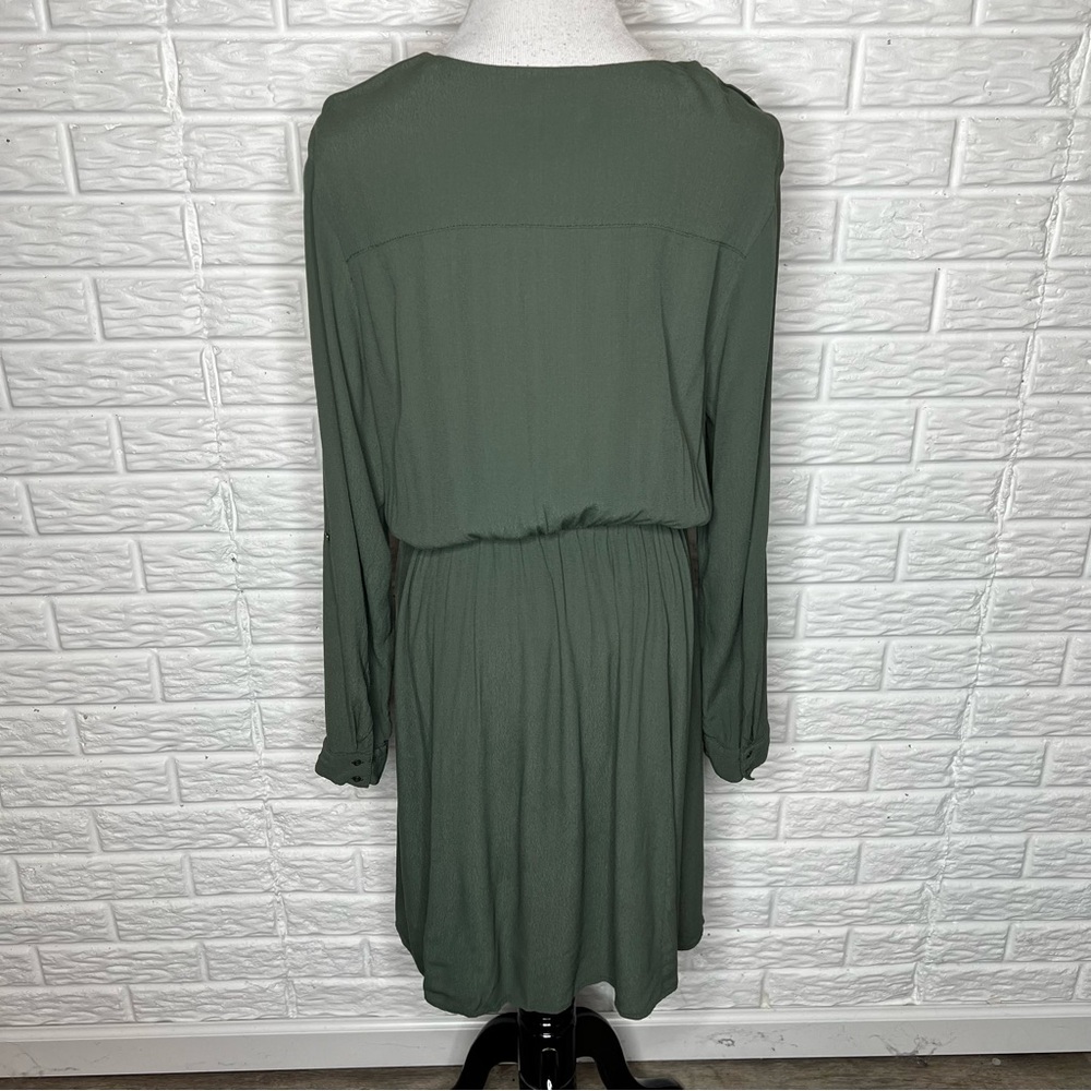 ANTHROPOLOGIE Maeve Lene Green Dress Size L - Picture 7 of 12
